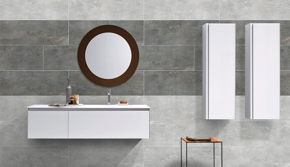 Gạch Eurotile Đăng Sơn DAS Q01 ứng dụng ốp tường phòng tắm